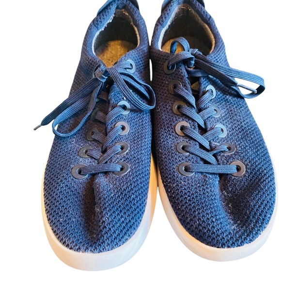 Allbirds TP Tree Pipers Moonrise Navy/White Lace Up Sneakers Men s Size 12 - Picture 3 of 7